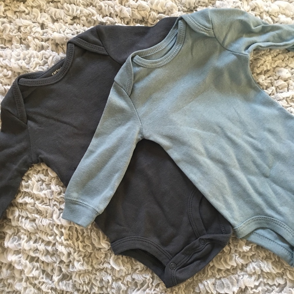 Set/2 Carters The Original Bodysuit Onesies- 3 Mos - Picture 5 of 7